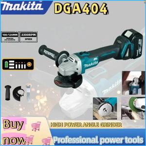 2026 마키타 18V 100mm DGA404 브러시리스 리튬 전기 앵글 그라인더 충전식 절단기 고출력 연마기