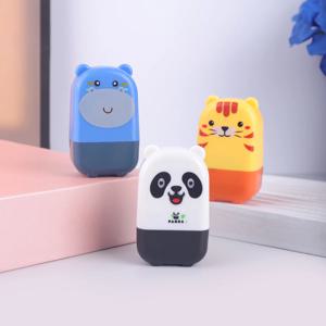 귀여운 동물 롤러 프라이버시 스탬프 - 팬더, 하마, 호랑이 보안 잉크 없는 스탬프, 신분 보호, 우편, 문서, 사무실용