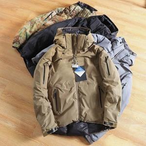 2025년 신상 가을 겨울 남성 밀리터리 스타일 코튼 재킷 아웃도어 스키 패션 후드 따뜻한 트렌디 코튼 코트