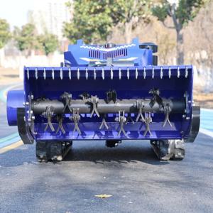 맞춤형 공장 가격 스마트 18HP 800mm 엔진 플레일 잔디깎이 크롤러 플레일 원격 잔디깎이 CE 인증 포함