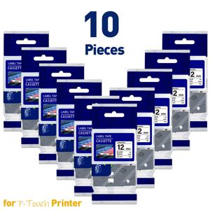 10PK 231 라벨 테이프 12mm Brother 라벨 테이프 교체 231 131 631 334 335 Brother PT 라벨 메이커 PT-H110 D210 라벨링 기계