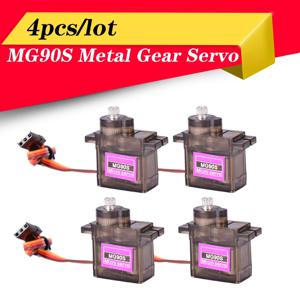 RC 헬리콥터 비행기 보트 자동차 RC 로봇에 대 한 4 개/몫 MG90S 메탈 기어 디지털 9g 서보