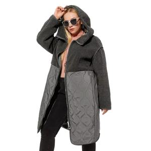 Astrid 2022 여성 가을 겨울 코트 가짜 모피 탑 패션 스티치 다운 재킷 후드 플러스 사이즈 파커 여성 코트 AM-7542