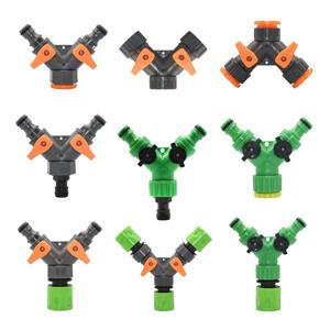 1/2 3/4 스레드 2 방향 탭 호스 워터 스플리터 가든 탭 Y 스플리터 급수 피팅 조정 가능한 스위치 조인트