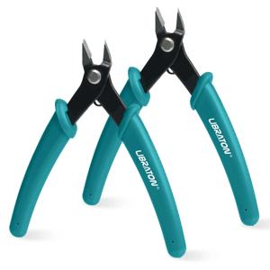 LIBRATON 마이크로 와이어 커터 정밀 전자 플러시 커터 및 사이드 커팅 플라이어 모델 쥬얼리 모델 키트 용 클린 컷