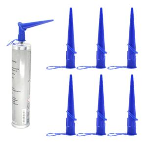 플라스틱 유리 접착제 노즐, 범용 코킹 건 노즐, 실란트 실리콘 코킹 팁, 홈 건설 도구, 5 개