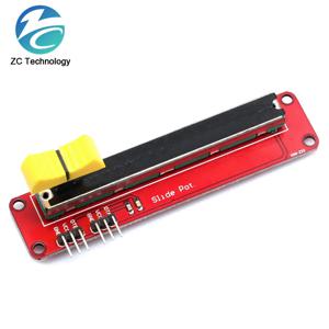 슬라이드 포텐쇼미터 10K 선형 모듈 Arduino AVR 전자 블록 용 듀얼 출력