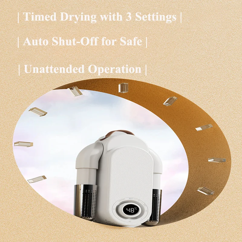 4단계 UV 신발 건조기 및 살균기 |   접이식 가정용 부츠 건조기 (항온 및 냄새 제거 기능 포함)