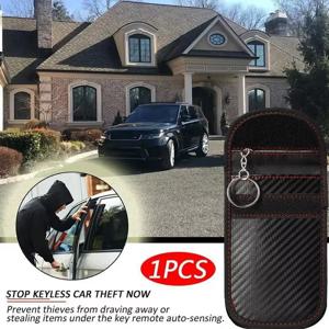 차량 키 신호 차단 케이스 패러데이 케이지 키 포우치 신호 차단기 1 로우 패러데이 백 키리스 키 자동차 가격 차단 백 M7D8