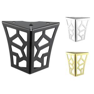 현대 금속 클래식 가구 발, 기하학적 소파 다리, 테이블 캐비닛 발 브래킷, 가구 하드웨어, 할로우 아웃, 4 개, 10cm