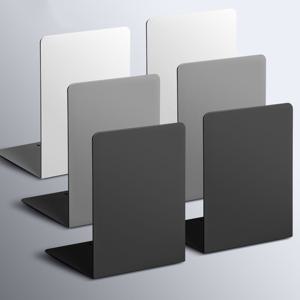 2pcs 금속 책 홀더 L 자형 책상 북 엔드 INS 내구성 책 스탠드 디스플레이 학생 학교 사무실을위한 간단한 책 지원 랙