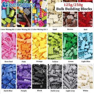 125g/250g 블록 벌크 팩 브릭 블록 플레이트 창의적인 장난감 소형 입자 벌크 호환 레고 DIY 키트 어린이용