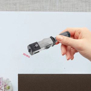 21Mm 휴대용 날짜 스탬프 소재 휴대용 롤링 스탬퍼 다용도 시간 파일 사무용품 소형 매일 사용