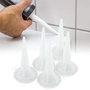 범용 코킹 건 노즐, 플라스틱 유리 접착제 실란트, 실리콘 코킹 팁, 가정용 건설 도구, 1 개, 6 개, 10 개, 20 개