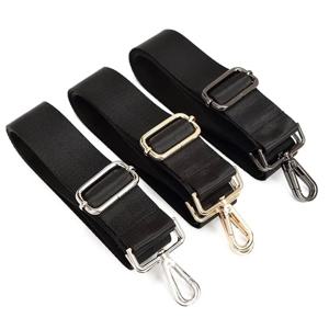 패션 블랙 나일론 숄더백 스트랩, 조정 가능한 교체 분리형 벨트, 남성 메신저백 핸들 핸드백 벨트