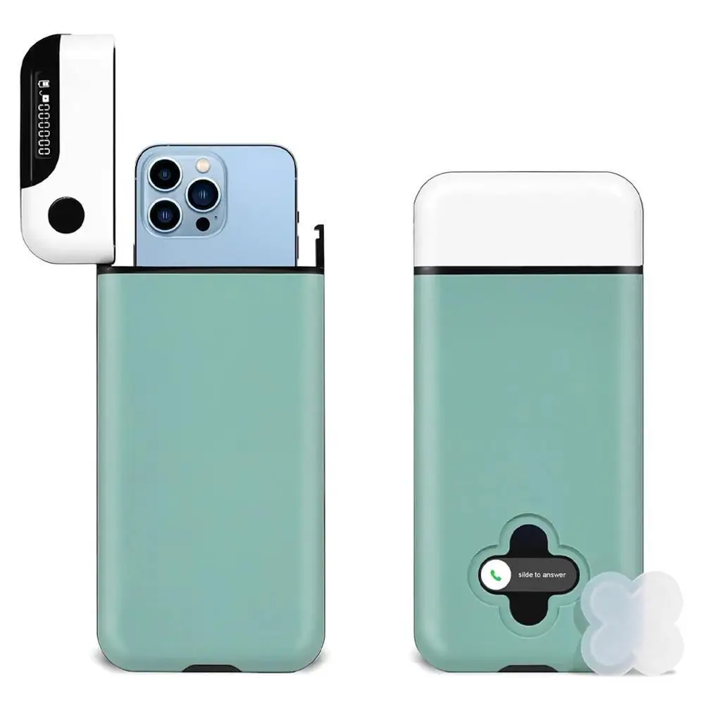 스마트 폰 잠금 상자 타이머 가방 휴대용 휴대 전화 안전 잠금 케이스 자기 훈련 휴대 전화 시간 초과 Lockbox ﻿