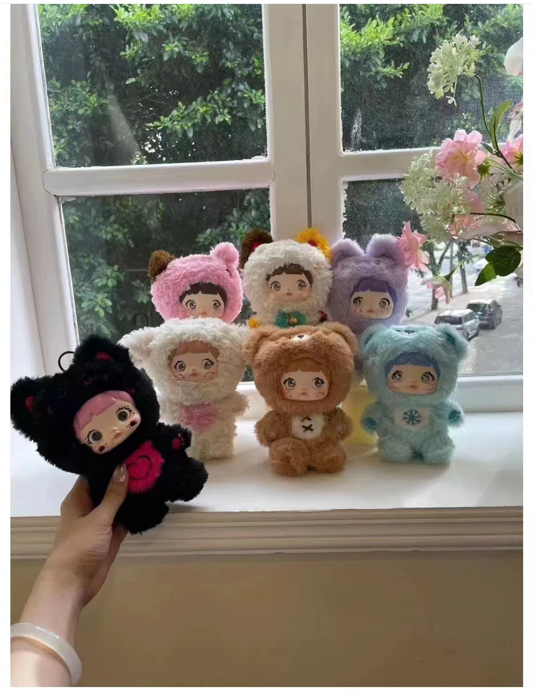 블라인드 박스 Nommi 사랑스러움 결코 끝나지 않습니다 시리즈 비닐 미스터리 박스 귀여운 봉제 인형 액션 피규어 가방 팩 펜던트 서프라이즈 장난감 선물