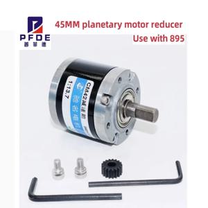 45MM 유성 기어 감속기 정밀 기어박스 풀 메탈 트랜스미션 대형 토크 895 모터 장착 가능 NEW
