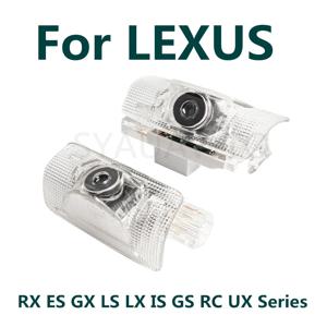 LED 자동차 도어 로고 프로젝터 LEXUS RX ES GX LS LX IS GS RC UX 시리즈 IS250 IS300 IS350 용 유령 그림자 조명 액세서리 환영