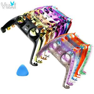 YuXi 교체 핸들 PS5 컨트롤러 게임 패드 장식 스트립 하우징 쉘 케이스 커버 용 장식 스트립 페이스 플레이트