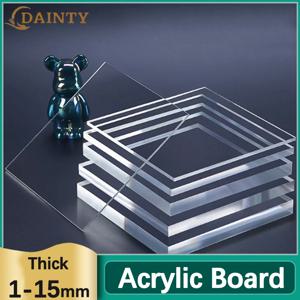 높은 투명도 아크릴 보드 투명 플라스틱 보드 유기 유리 보드 Diy 수제 재료 두꺼운 1-15mm