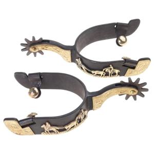 R6FE Horse Spur 교체 중간 강철 서부 카우보이 스퍼 경쟁 장비