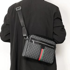 럭셔리 크로스백 남성 패션 레터 프린트 남성 크로스백 브랜드 디자인 숄더 메신저 백 남성 슬링 사첼