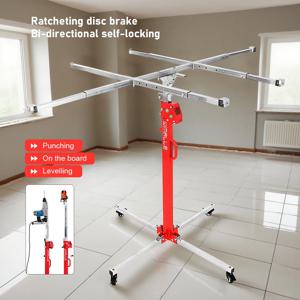 수동식 석고보드 리프터 리프팅 모바일 스탠드 홀더 소형 천장 구멍 펀칭 브래킷 램프 장착 리프팅 브래킷