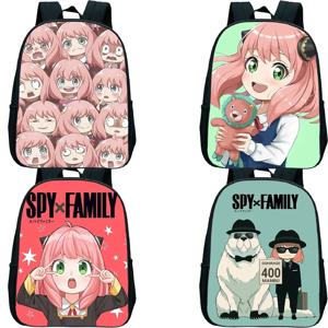 Anime Spy X 패밀리 배낭 코스프레 Anya Forger Schoolbag 소년 소녀 유치원 데이 팟 만화 도서 가방 방수 배낭