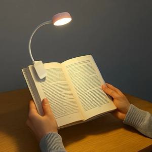 1pc USB 충전 조절 가능한 독서 등 -3 색상 모드, 눈 보호 LED, 휴대용 책 야간 조명, 사무실 학습 용품