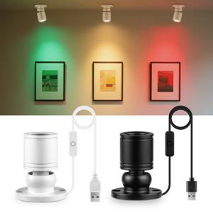 회전식 소형 스포트 라이트 1W 미니 LED 스포트라이트 5V USB 표면 장착 통 천장 조명 쇼케이스 디스플레이 조명