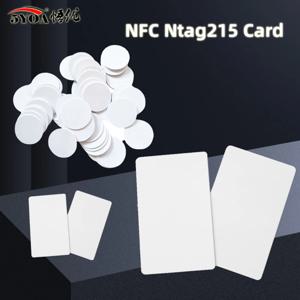 5YOA NFC Ntag215 카드 코인 키 미니 13.56MHz RFID 울트라라이트 라벨 25mm 원형 미니 카드 - 5/10/50개 팩