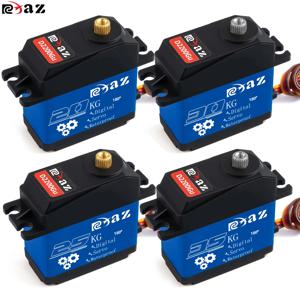 RCXAZ 금속 하우징 고속 메탈 기어 디지털 서보 20KG-35KG 180 RC 자동차 크롤러 SCX10 TRX4 용 대형 토크 방수