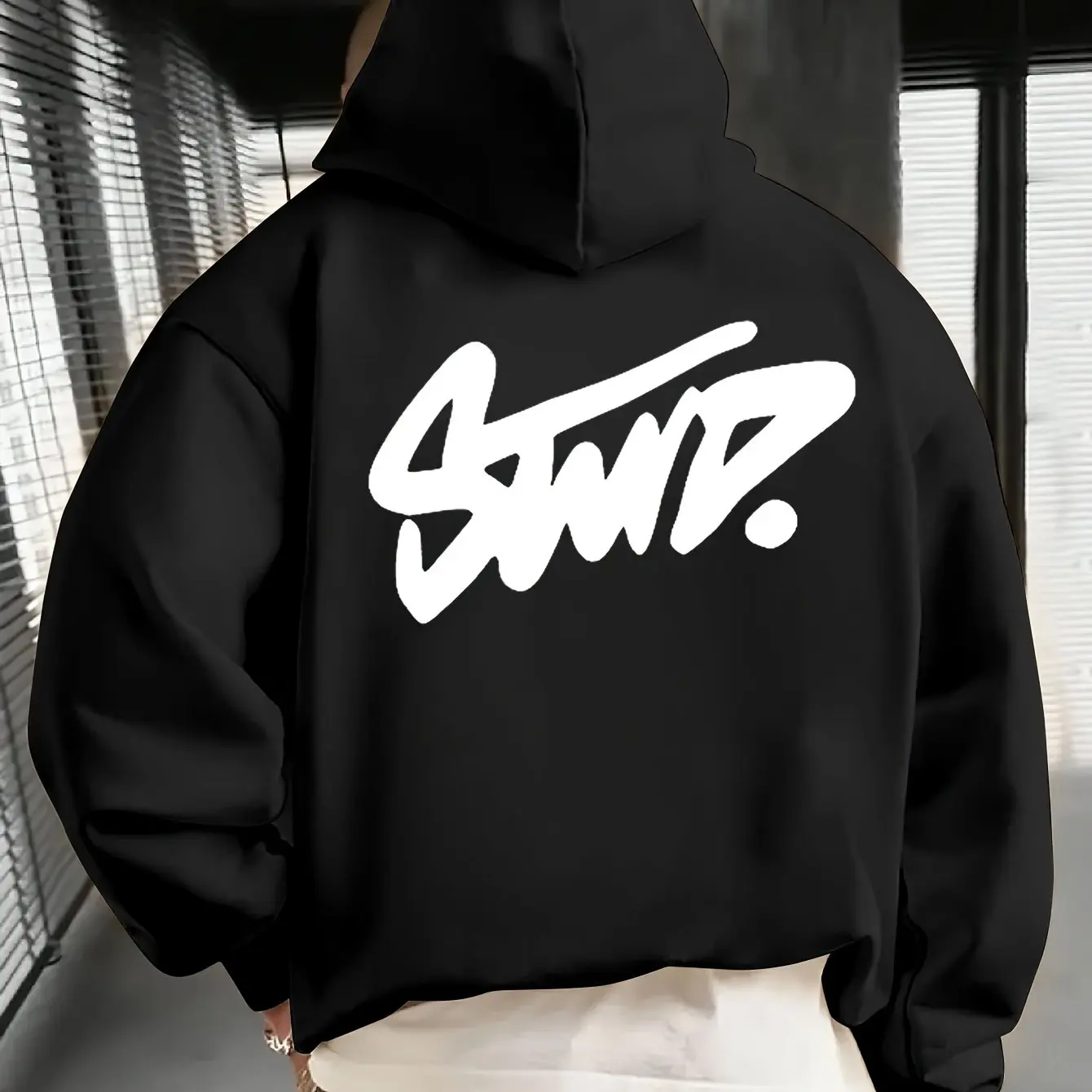 Y2K 남성 의류 데일리 캐주얼 패션 개성 긴팔 후드티 고급 클래식 인기 솔리드 패턴 여성 풀오버