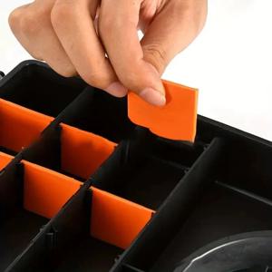 플라스틱 공구 부품 상자 보관 나사 상자 공구 분류 전자 드릴 비트 액세서리 두꺼운 그리드 상자