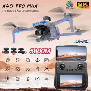 X40 GPS 드론 전문가용 4K 카메라 3축 짐벌 항공 촬영 선택적 장애물 회피 브러시리스 5G WIFI FPV RC 쿼드콥터 장난감