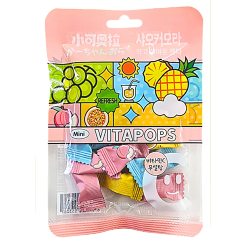 샤오커오라 민트향 비타민C 과일 12종 믹스 베트남 무설탕 캔디 15g x 4봉