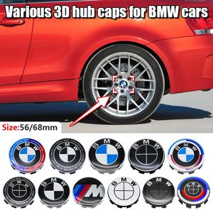 4개/세트 56MM/68MM 자동차 스타일링 휠 센터 캡 허브 커버 배지 액세서리 BMW M 로고 F48 G01 E84 E83 X1 X2 X3 X4 X5 X6용