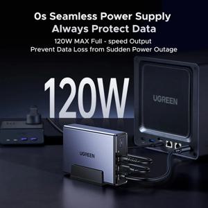 TLF 유그린 NAS UPS 120W DC 배터리 백업 서지 프로텍터 12000mAh 무정전 배터리 전원 공급 장치 DXP4800 P 호환
