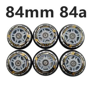롤러 휠 스케이트 휠 스피드 휠 고반발 84mm 84x24mm 84A 8개/세트