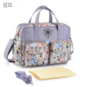 새로운 스타일 방수 기저귀 가방 대용량 메신저 여행 가방 다기능 출산 어머니 아기 유모차 가방