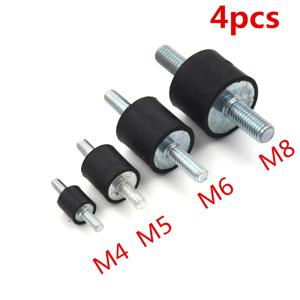 4 개/몫 방진 Silentblock 보트 자동차 보빈 고무 마운트 남성 도구 M4 M5 M6 M8 고무 마운트 충격 댐퍼