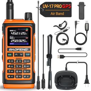 Baofeng UV-17 Pro GPS 워키 토키 에어 밴드 FM 장거리 라디오 무선 복사 주파수 핸드 헬드 DTMF 양방향 햄 라디오 UV-5R