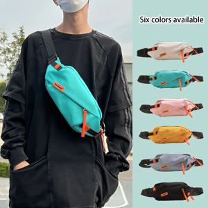 여성용 일본식 다용도 가슴 가방, 남성용 캐주얼 스포츠 크로스바디 백, 대용량 스트리트 스타일 학생 숄더백, 허리 가방, 트렌디