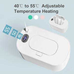 USB 아기 물티슈 워머, 디지털 디스플레이, 대용량 아기 물티슈 워머, 온도 조절 가능, 난방 디펜서