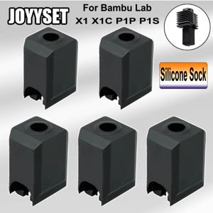 Bambu Lab X1 X1C Hotend Extruder 가열 블록 용 실리콘 양말 bambulab p1s p1p 검정색 실리콘 커버 용 고온 케이스