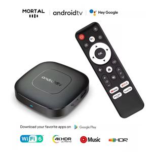 글로벌 버전 Mortal T1 스마트 스트리밍 미디어 플레이어 TV 박스 Bluetooth Google Assistant Android 13 Allwinner H313 2.4G 및 5G Wifi 4K
