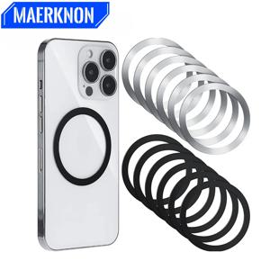 무선 충전 금속 스티커 링, 아이폰 14, 13 프로 맥스, 12 미니, 자동차 휴대폰 거치대