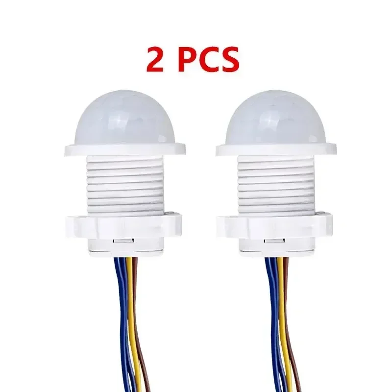 2PCS 스마트 PIR 센서 감지기 스위치 110V 220V 인체 적외선 모션 센서 Indction 자동 켜짐 꺼짐 전등 스위치