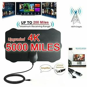 5000 마일 HD 8K 4K 1080P 실내 디지털 TV 안테나 25DB HDTV Antena DVB-T DVB-T2 케이블 TV Antena UHF VHF DTV Tv 안테나 공중